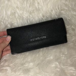 Practically Brand New MK Black&Grey Wallet